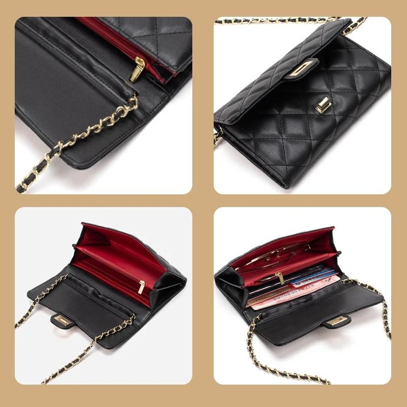 Versatile DiamondQuilted Chain Bag Fashionable LargeCapacity Crossbody For Women 4