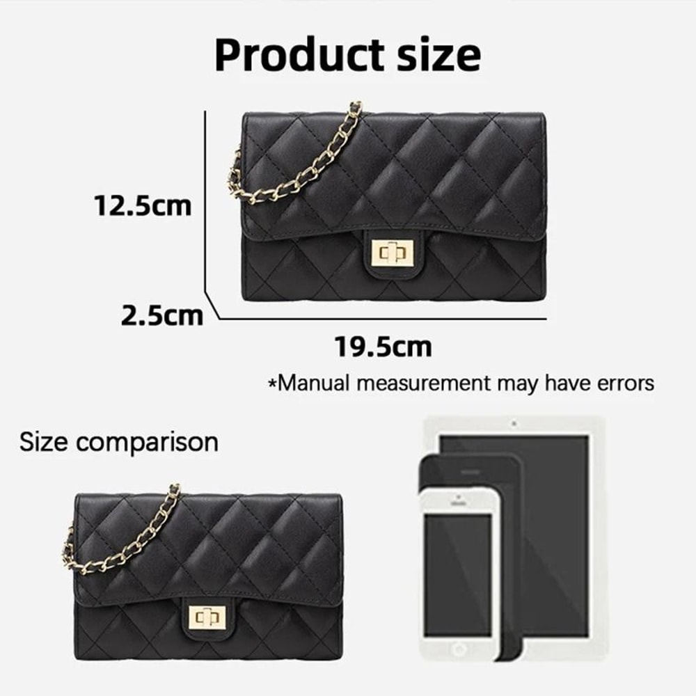 Versatile DiamondQuilted Chain Bag Fashionable LargeCapacity Crossbody For Women 5