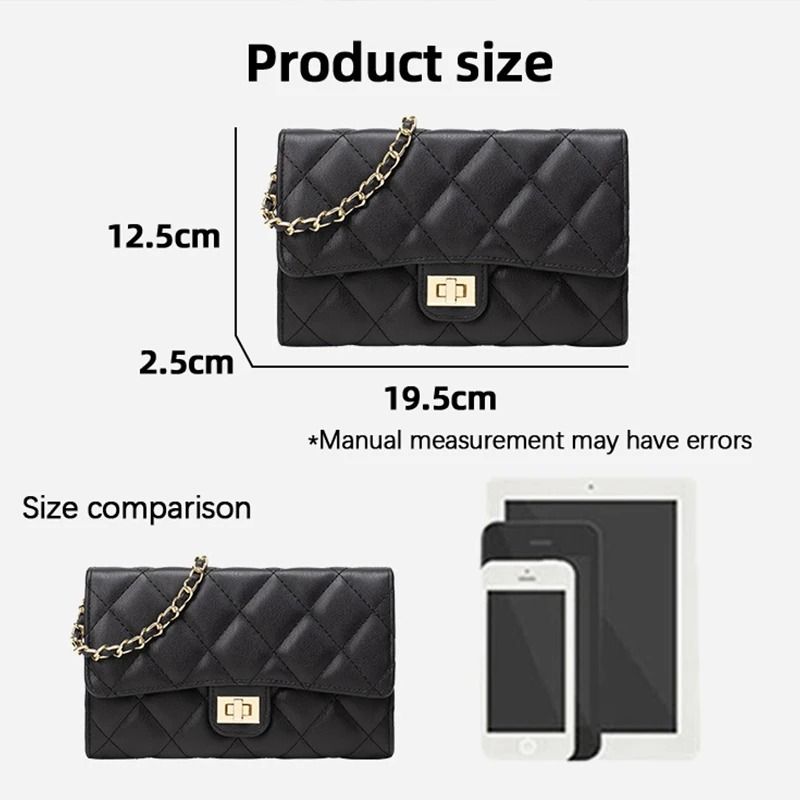 Versatile DiamondQuilted Chain Bag Fashionable LargeCapacity Crossbody For Women 5