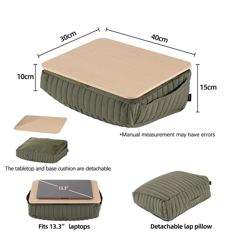 Portable Cushioned Laptop Desk With Detachable Soft Base 5