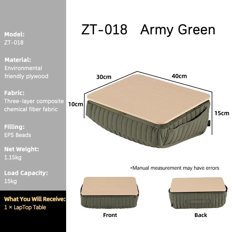 Portable Cushioned Laptop Desk With Detachable Soft Base 8