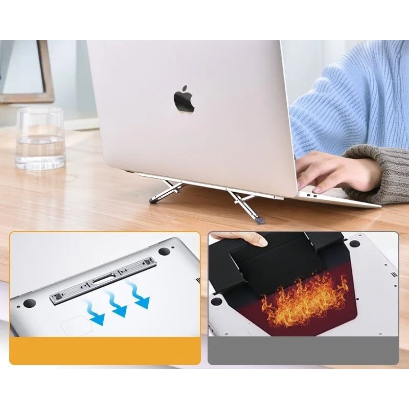 Adjustable Aluminum Alloy Mini Laptop Stand 2