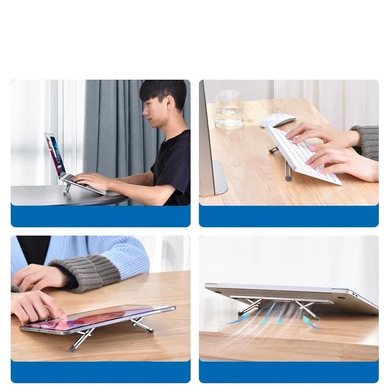 Adjustable Aluminum Alloy Mini Laptop Stand 3