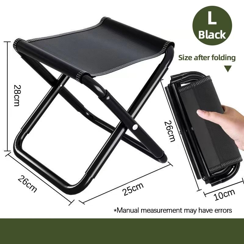 HeavyDuty Portable Iron Folding Stool For Camping And Fishing 2