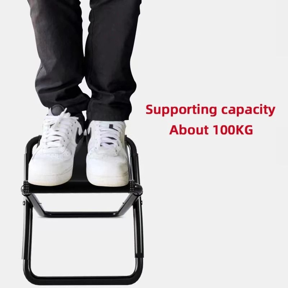 HeavyDuty Portable Iron Folding Stool For Camping And Fishing 4