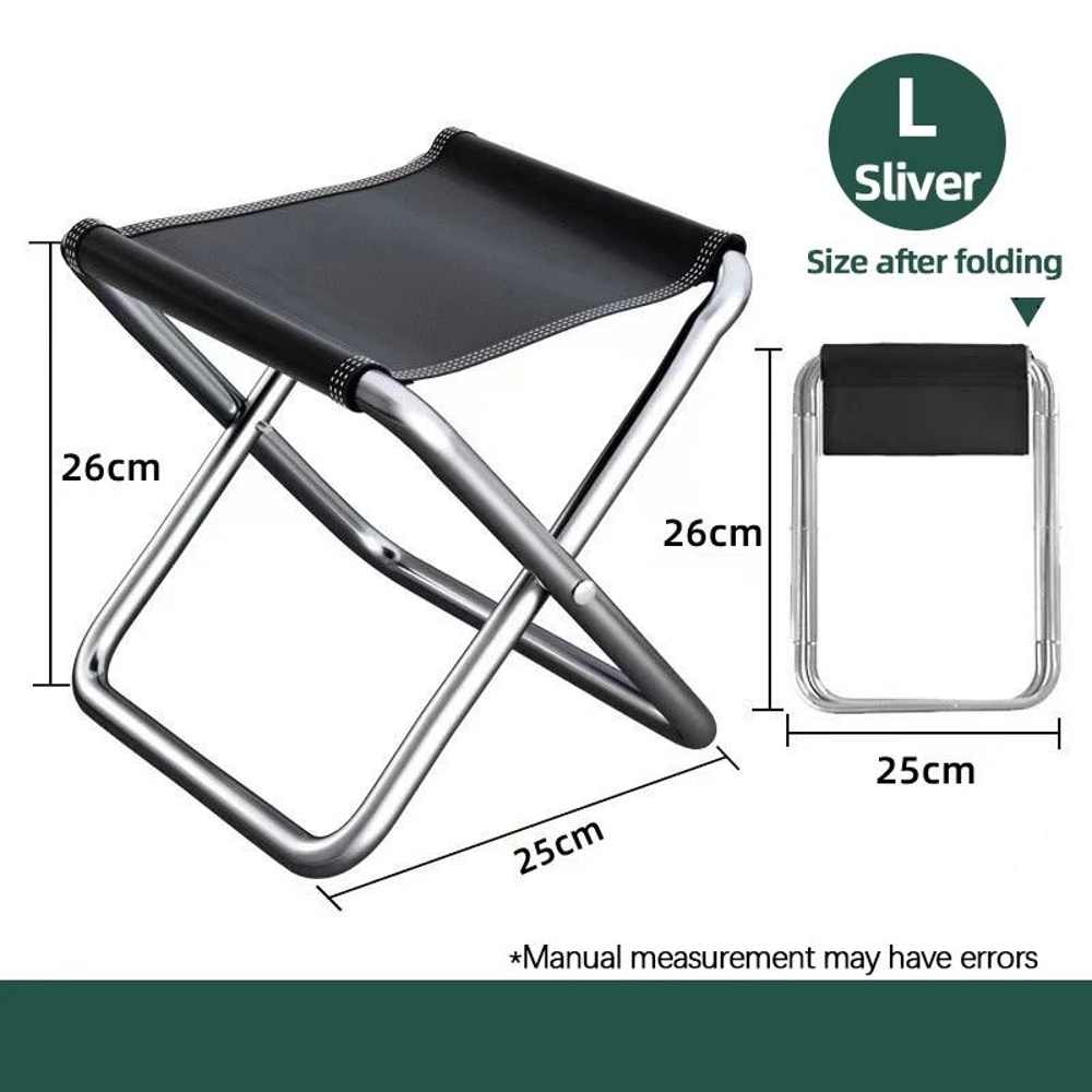 HeavyDuty Portable Iron Folding Stool For Camping And Fishing 8