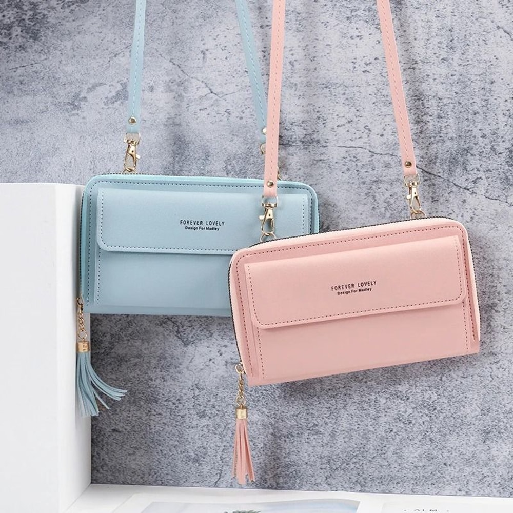Fashionable MultiFunctional Crossbody Wallet And Phone Bag 5