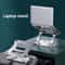 Adjustable Aluminum Alloy Cooling Laptop Stand With Keyboard Storage 0