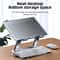 Adjustable Aluminum Alloy Cooling Laptop Stand With Keyboard Storage 2