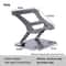 Adjustable Aluminum Alloy Cooling Laptop Stand With Keyboard Storage 7