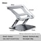 Adjustable Aluminum Alloy Cooling Laptop Stand With Keyboard Storage 8