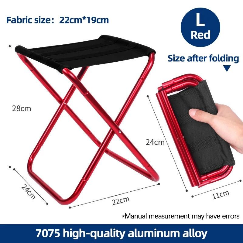 Portable UltraLight Aluminum Alloy Folding Stool 7