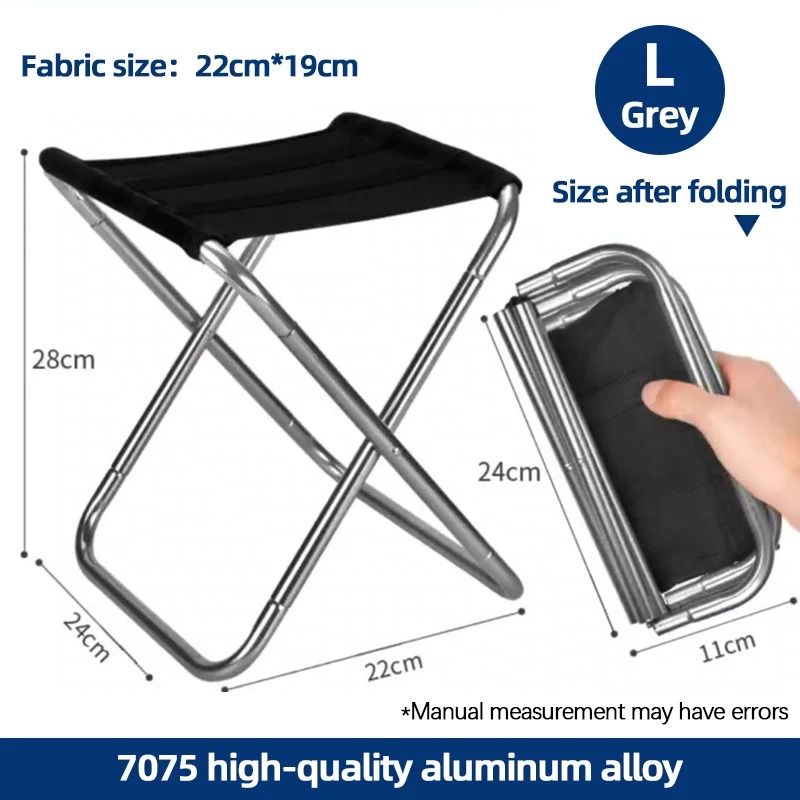 Portable UltraLight Aluminum Alloy Folding Stool 8