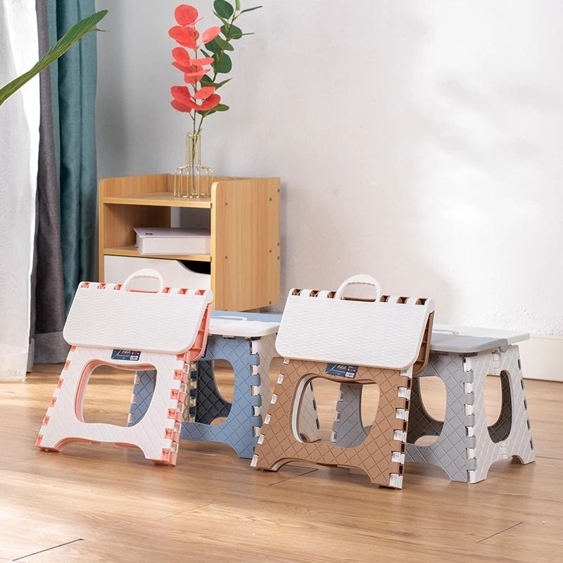 Durable MultiPurpose Folding Stool And Convenient Storage Station 2
