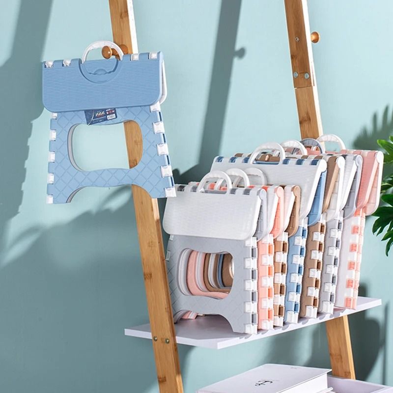 Durable MultiPurpose Folding Stool And Convenient Storage Station 4