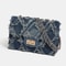 Trendy Shredded Denim Diamond Crossbody Chain Bag 2