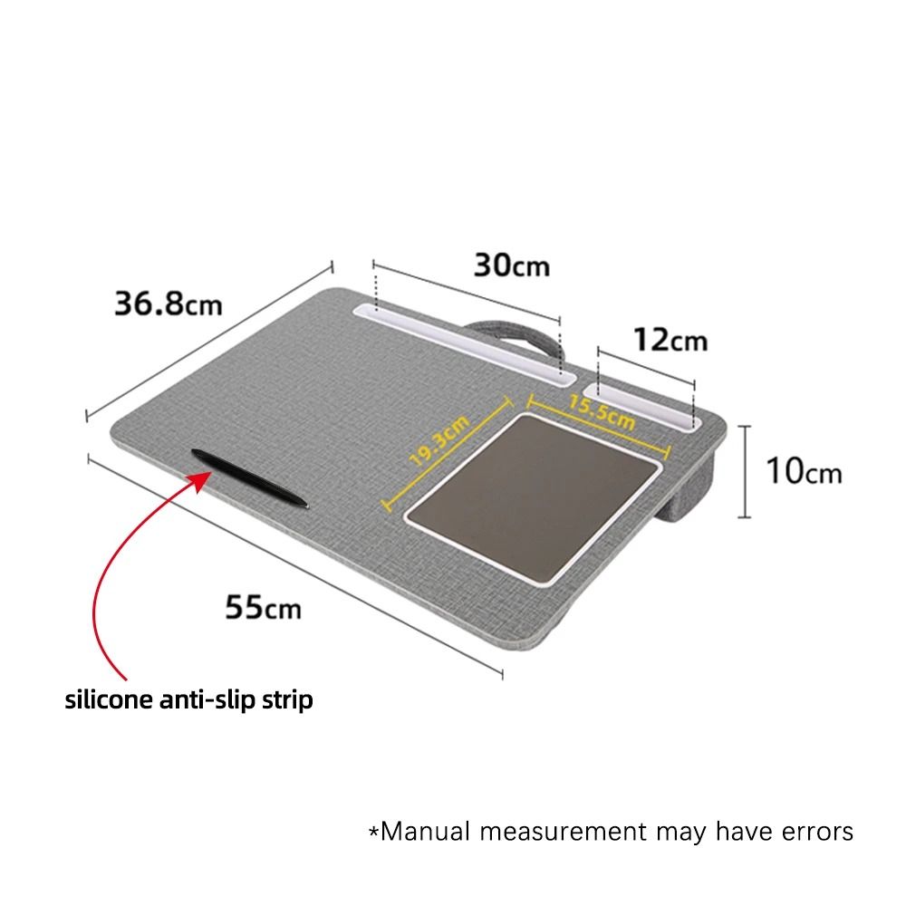 Professional Cushioned Laptop Lap Desk With Integrated Mouse Pad 0