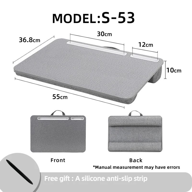 Professional Cushioned Laptop Lap Desk With Integrated Mouse Pad 6