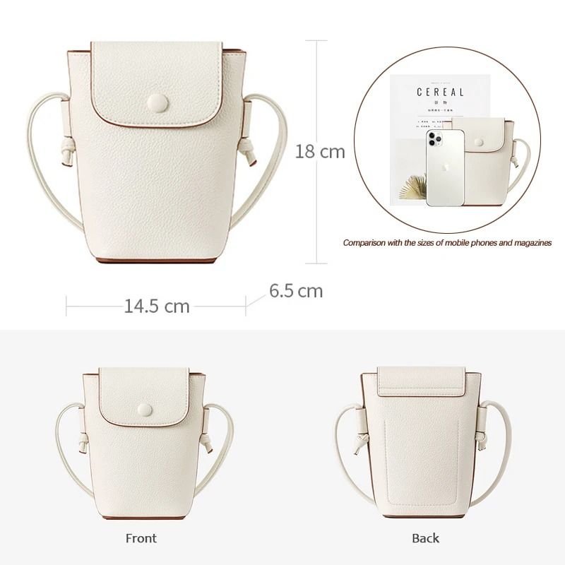 Fashionable Exquisite Soft Leather Crossbody Phone Bag 2