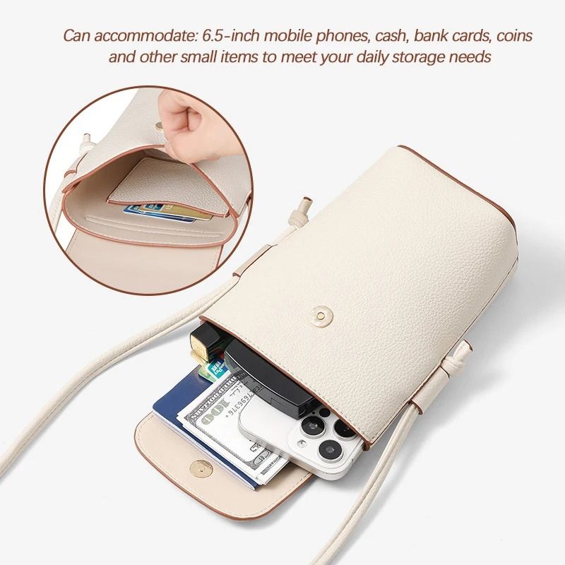 Fashionable Exquisite Soft Leather Crossbody Phone Bag 3