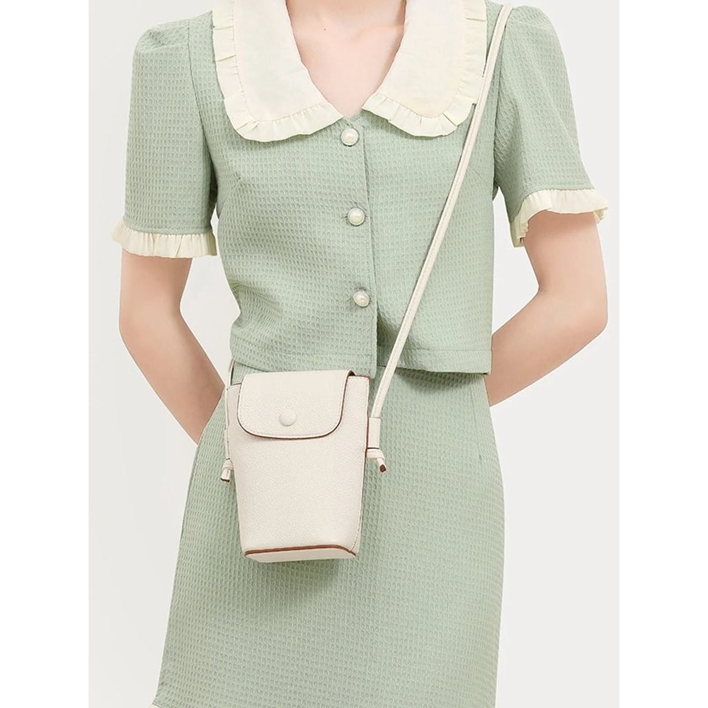 Fashionable Exquisite Soft Leather Crossbody Phone Bag 4