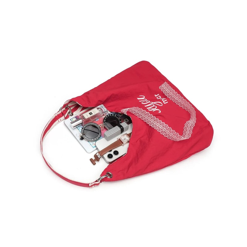 Fashionable LargeCapacity Striped Canvas Tote And Commuter Bag 5