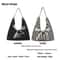 Fashionable LargeCapacity Striped Canvas Tote And Commuter Bag 7