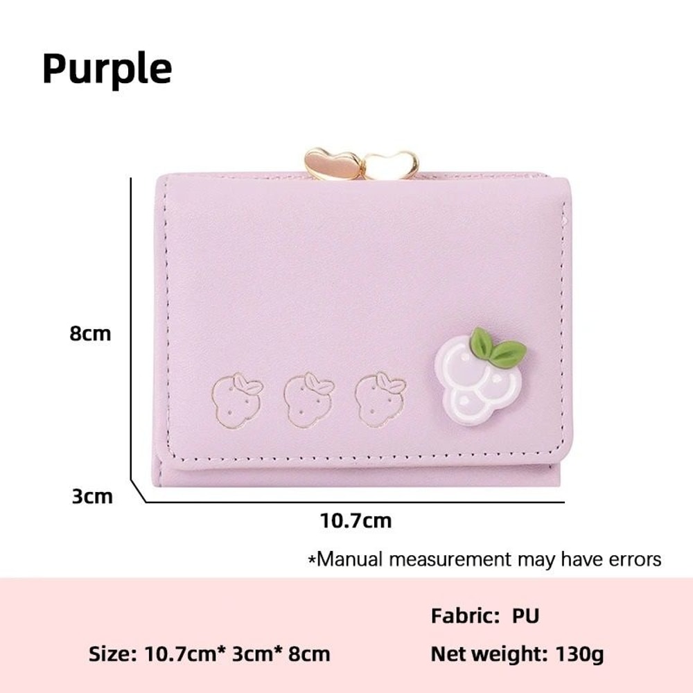 Cute Colorful Mini Fruit Folding Coin Purse 7