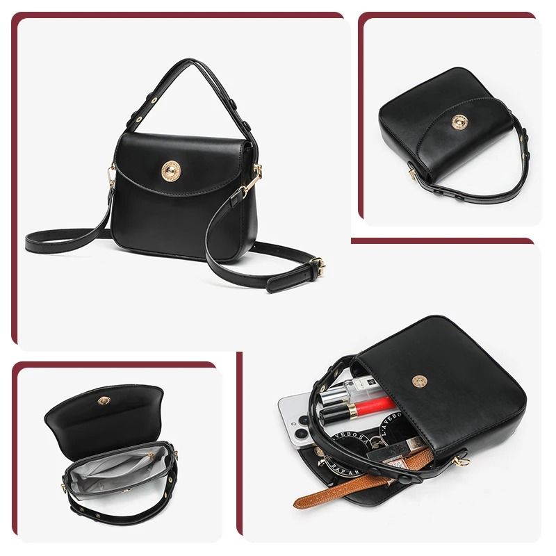 Retro HighEnd Magnetic Flap Small Square Handbag 5