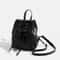 Simple Trendy PU Leather Backpack With Bowknot Detail 2