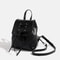 Simple Trendy PU Leather Backpack With Bowknot Detail 2