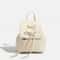 Simple Trendy PU Leather Backpack With Bowknot Detail 4