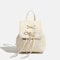 Simple Trendy PU Leather Backpack With Bowknot Detail 4