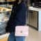 Embroidered Checkered Crossbody Chain Bag 3