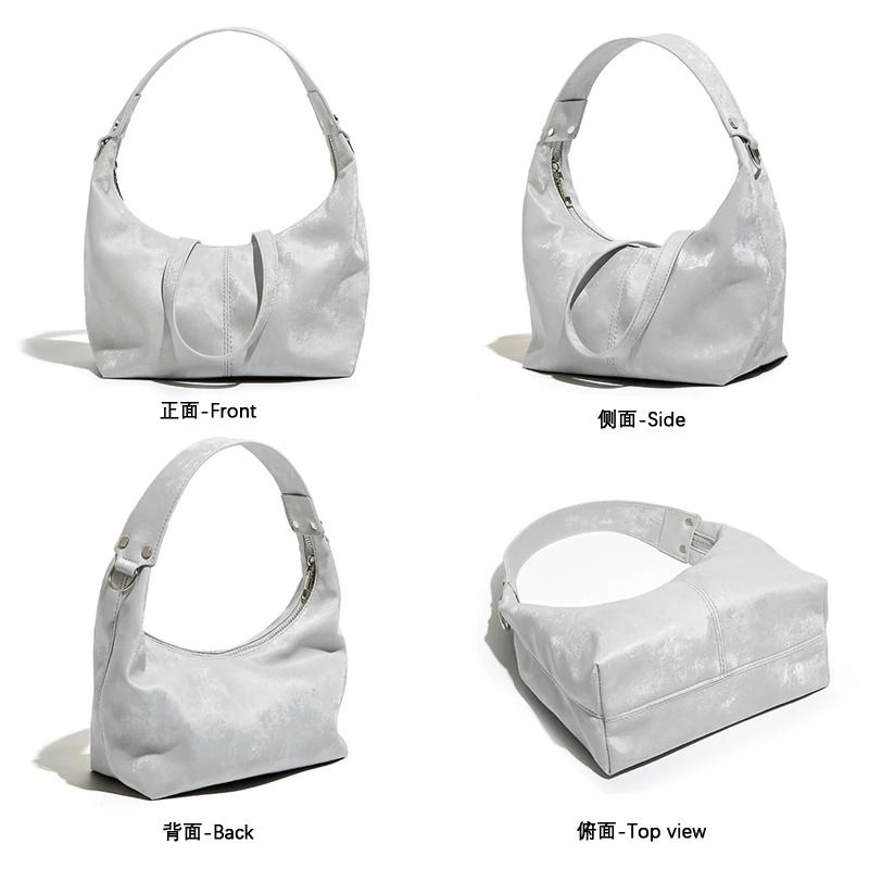 NeoChinese Style Jiaozi Bao Satin Underarm Handbag 3