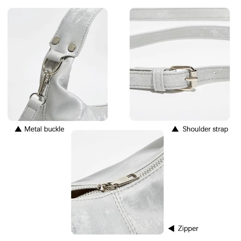 NeoChinese Style Jiaozi Bao Satin Underarm Handbag 4