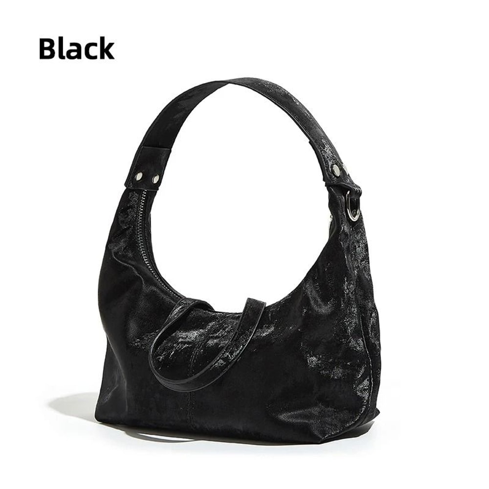 NeoChinese Style Jiaozi Bao Satin Underarm Handbag 7