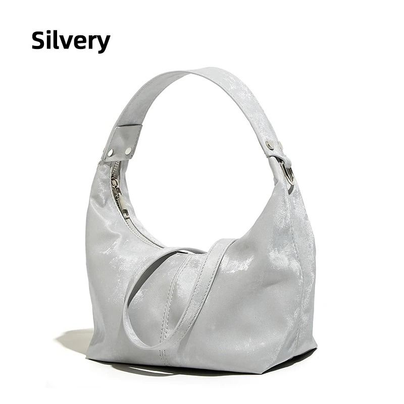 NeoChinese Style Jiaozi Bao Satin Underarm Handbag 8