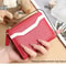 Simple And Elegant Ladies Fashion PU Spliced Small Wallet 12