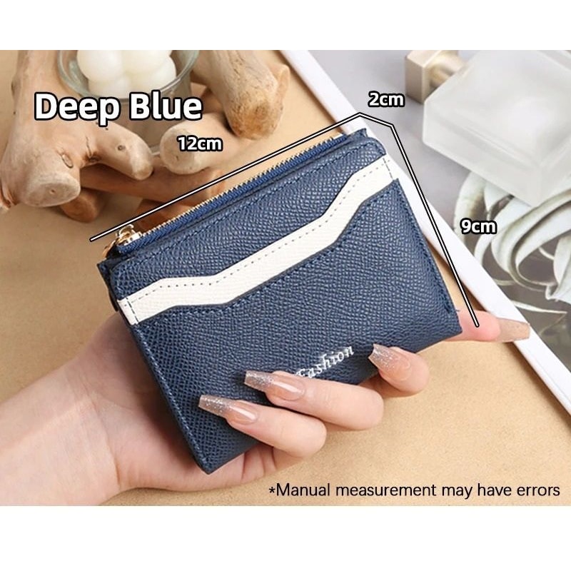 Simple And Elegant Ladies Fashion PU Spliced Small Wallet 13