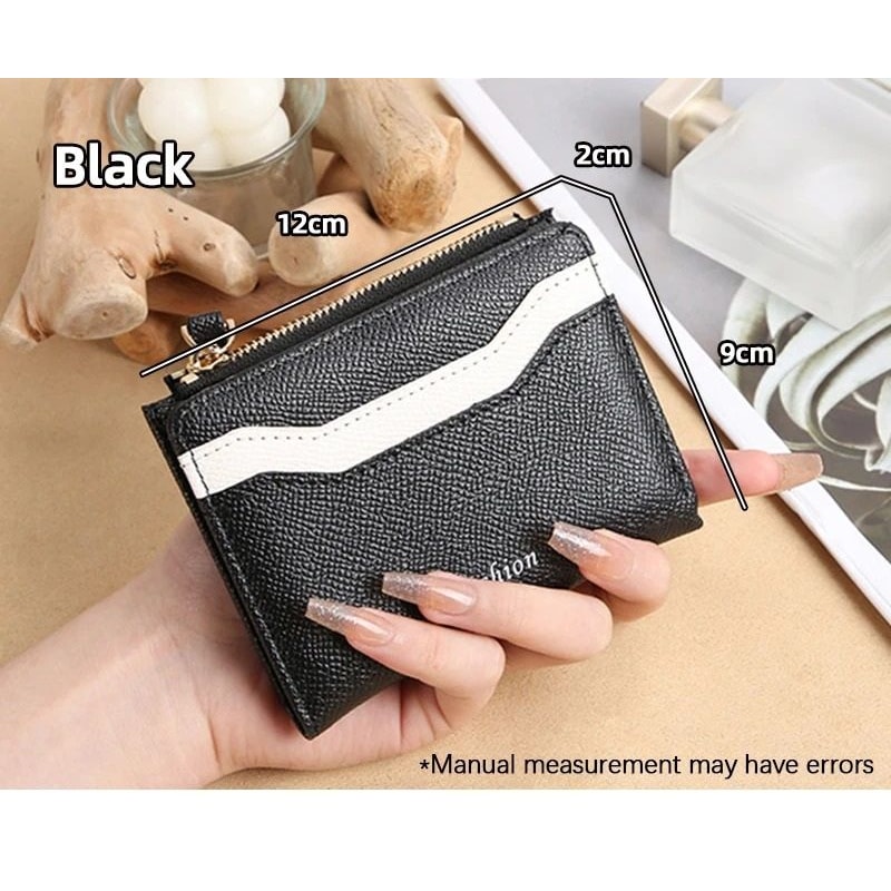 Simple And Elegant Ladies Fashion PU Spliced Small Wallet 8