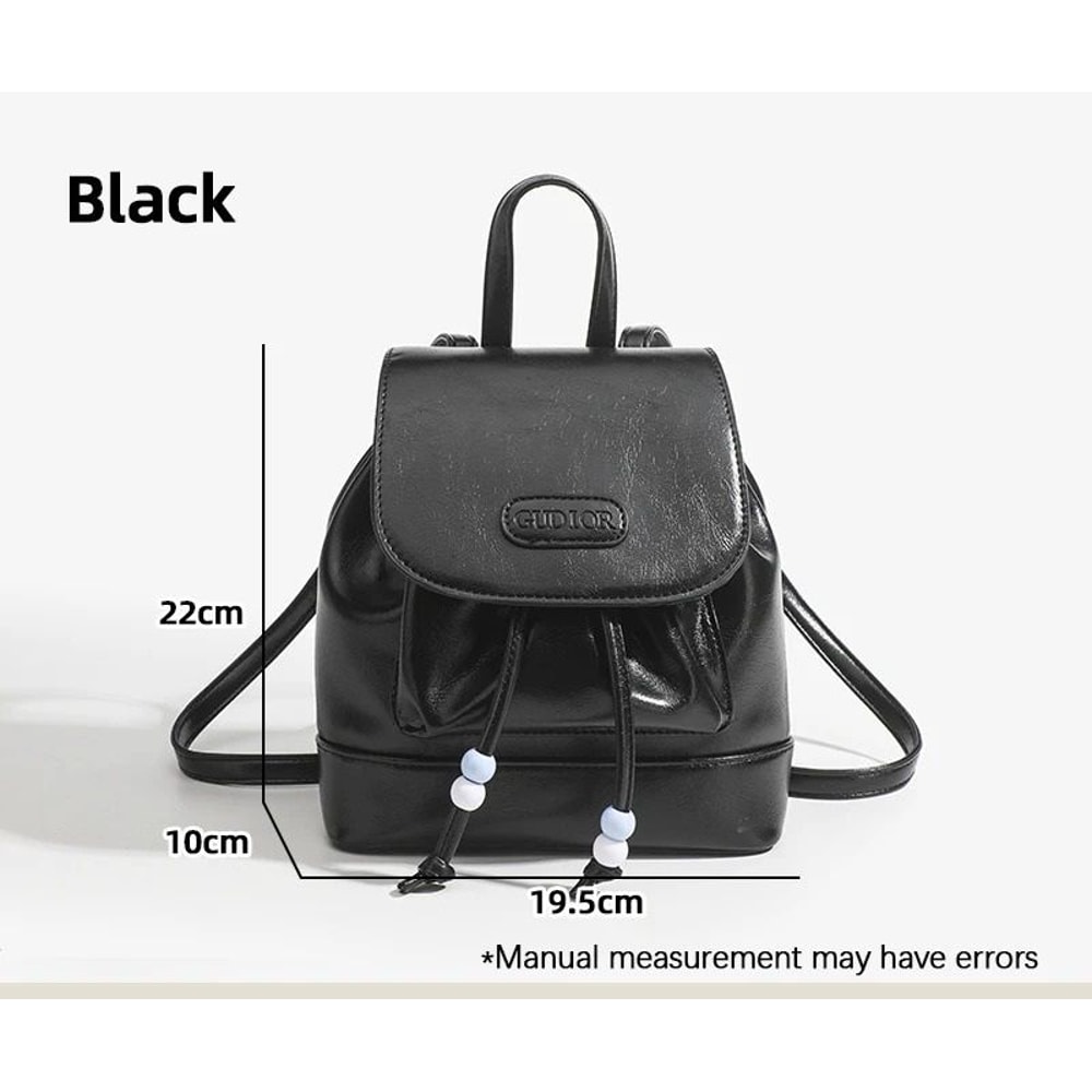Fashionable Versatile SolidColor Drawstring Backpack 6