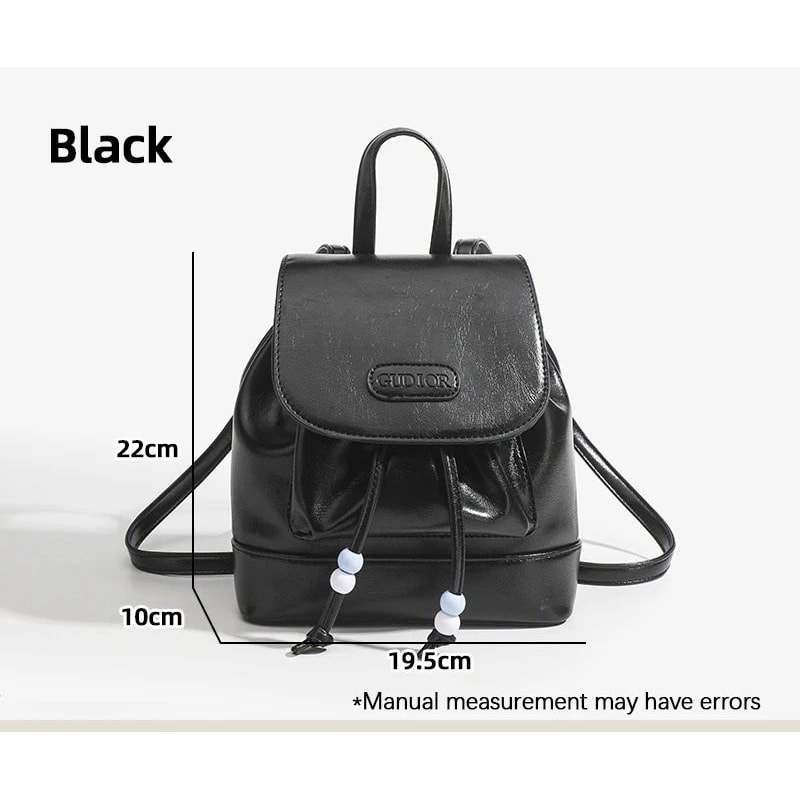 Fashionable Versatile SolidColor Drawstring Backpack 6