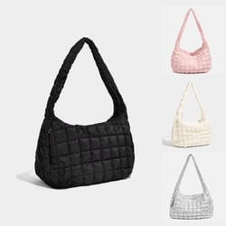 fashionable cloud pleated large-capacity tote and crossbody bag