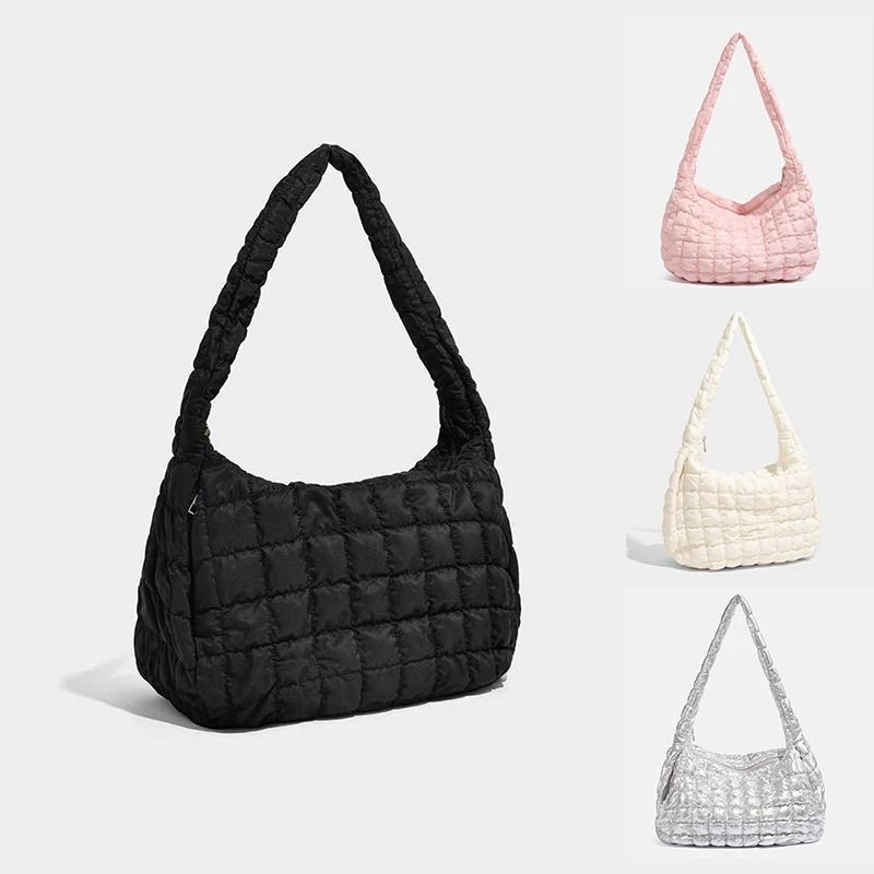 Fashionable Cloud Pleated LargeCapacity Tote And Crossbody Bag 0