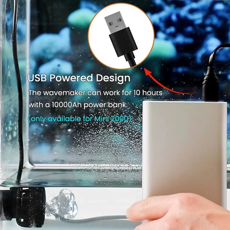 ThirdGeneration UltraCompact Mini Aquarium Wave Maker 4