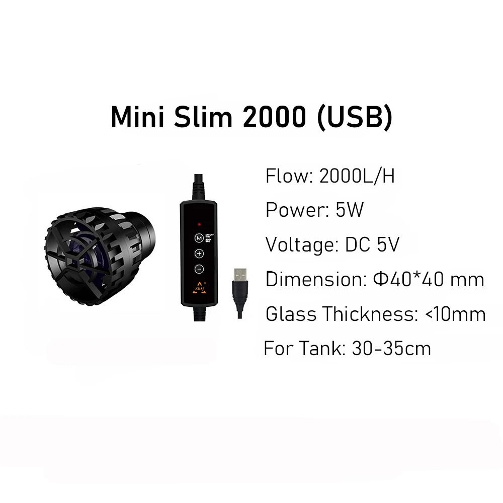 ThirdGeneration UltraCompact Mini Aquarium Wave Maker 6