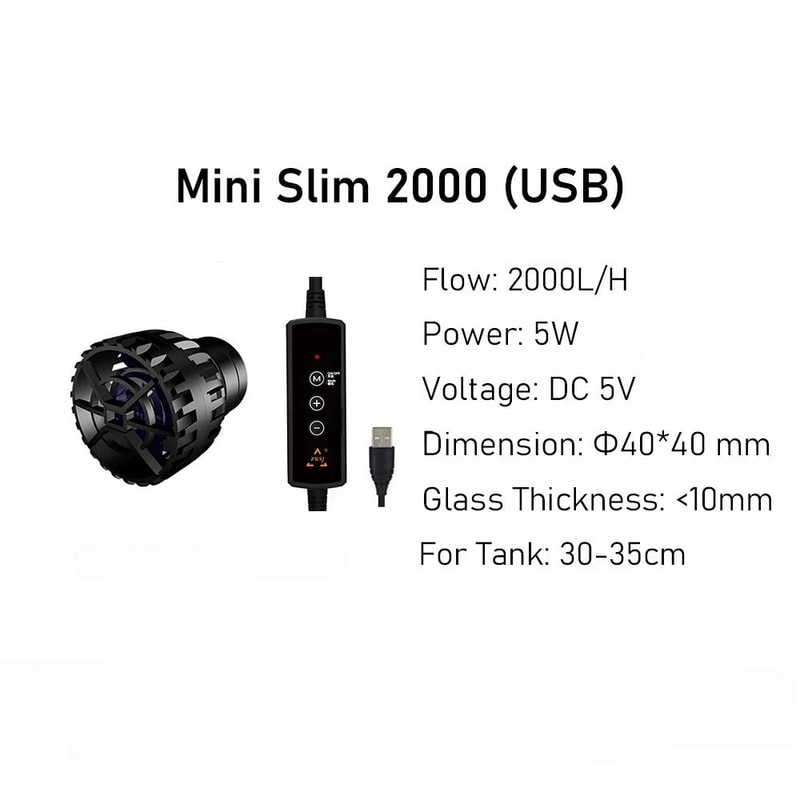 ThirdGeneration UltraCompact Mini Aquarium Wave Maker 6