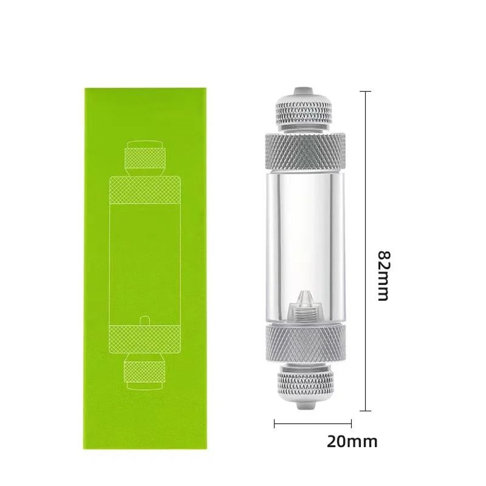 Precision DualHead CO2 Bubble Counter With Integrated Check Valve 7