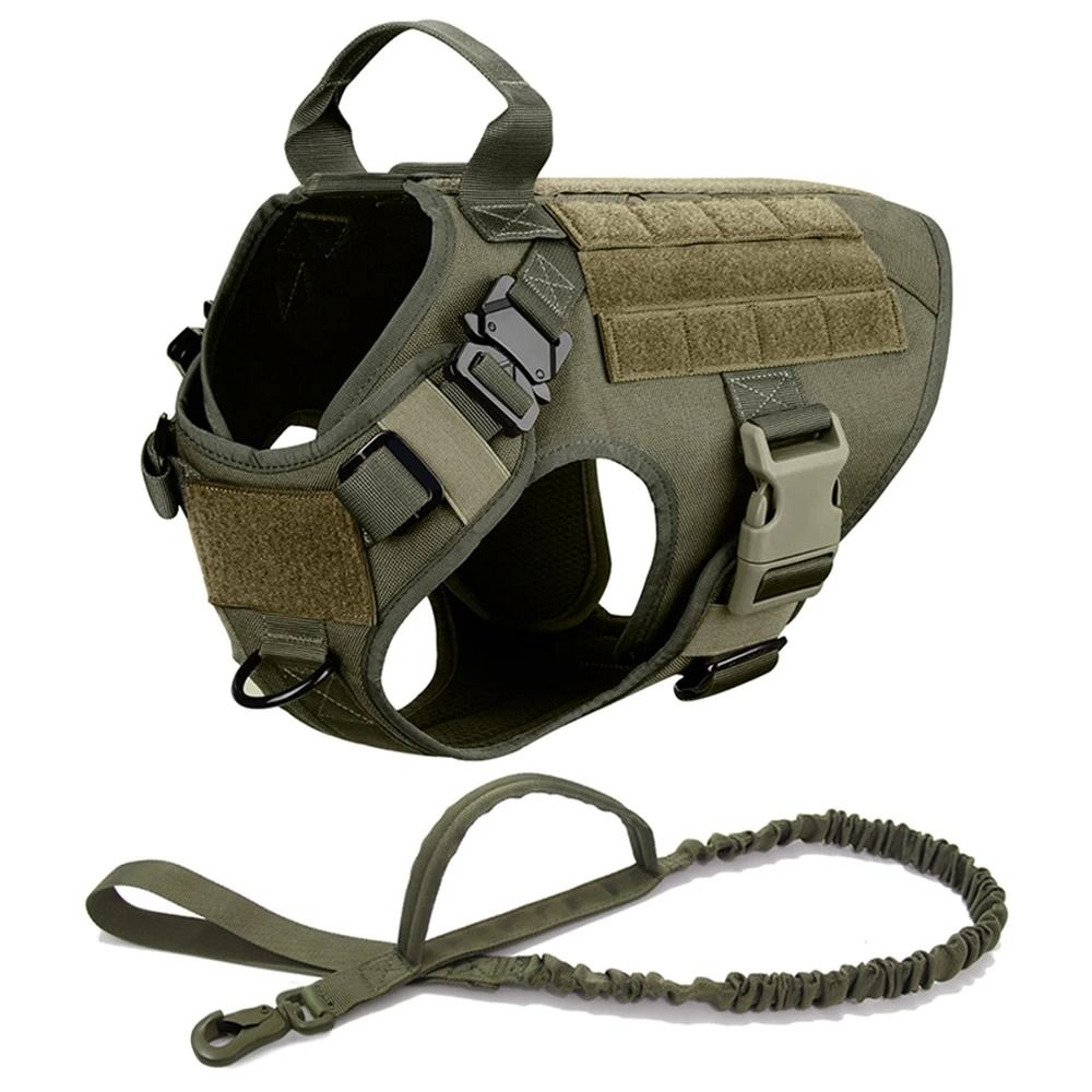 Professional Tactical Dog Harness And Training Leash Set 8